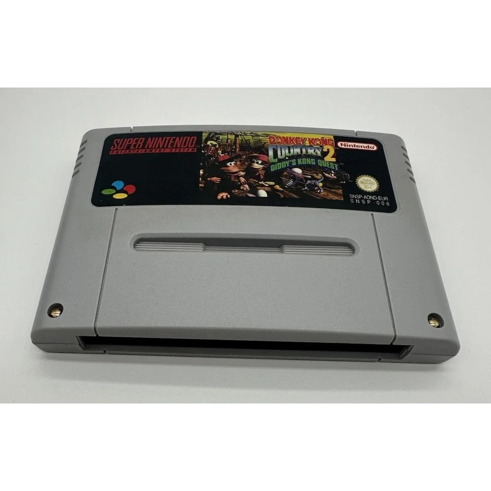 DONKEY KONG COUNTRY 2 DIDDY'S KONG QUEST SNES PAL EUROPE TESTED AUTHENTIC